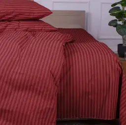 Підковдра MirSon Бязь Stripe Red 110х140 см (2200010364934) - мініатюра 3