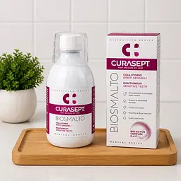 Ополіскувач для ротової порожнини Curasept Biosmalto Sensitive для чутливих зубів 300 мл