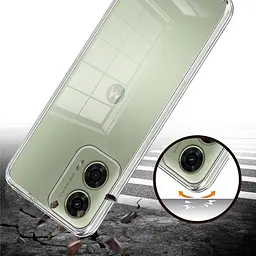 Силіконовий чохол BeCover для Motorola Moto G04/ E14 Transparancy (712286) - мініатюра 3