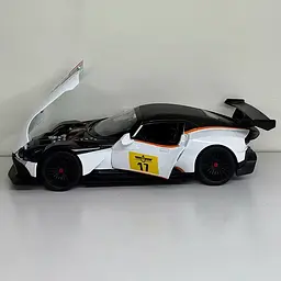 Колекційна металева модель автомобіля АвтоЕксперт Aston Martin Vulcan AMR Pro з інерцією, світлом та звуком 1:24 - мініатюра 6