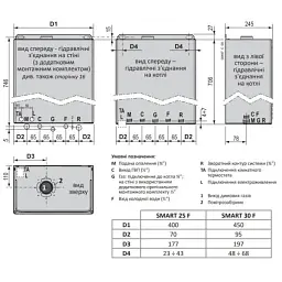 Котел газовий турбо двоконтурний Italtherm SMART 25 F 30412 - мініатюра 4