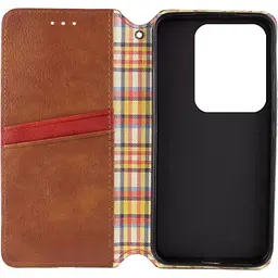 Чохол-книжка Rubic Leather Case для Redmi Note 13 Pro 5G/Poco X6 5G Brown [120839] - мініатюра 3