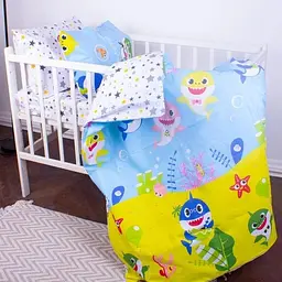 Простирадло MirSon Kids Time Бязь, 17-0522, Sharks are fun - мініатюра 7