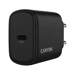 Зарядний пристрій Canyon OnCharge 250 25 Вт 1xPD EU чорний (CNE-CHA250-11) - мініатюра 5