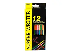 Олівці кольорові MARCO 24кол. двосторонні 4110-12СВ, шестигранні Super Writer