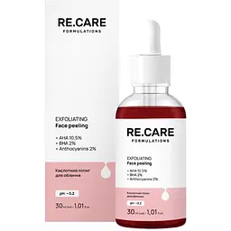 Кислотний пілінг для обличчя Re.Care Exfoliating Face Peeling 30 мл