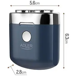 Акумуляторна дорожня бритва Adler AD 2937 до 35 хв роботи - мініатюра 2
