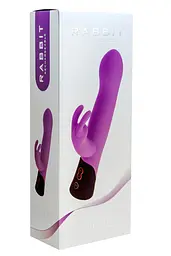 Вібратор-кролик Liebe Pleasure Toys Rabbit Rechargeable 21,5 см (фіолетовий) - мініатюра 5
