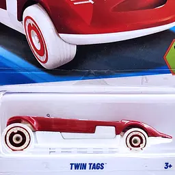 Базова машинка Hot Wheels Experimotors Twin Tags червона (5785) JJH64 - мініатюра 5