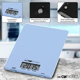 Ваги кухонні CLATRONIC KW 3626 Blue - мініатюра 2
