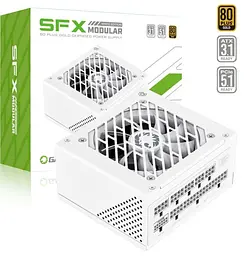 Блок живлення GameMax GS-850G SFX 850W 80+ Gold White (GS-850G White) - мініатюра 10