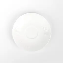 Блюдце МВМ My Home Промінь 11.5 см біле (KP-117 WHITE) - мініатюра 2