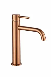 Змішувач для умивальника VBI Milano високий brushed copper VBI-050101BC