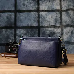 Жіноча шкіряна сумка з жорстким дном Vintage 27х16х11 см sum0027560 - мініатюра 11
