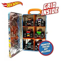 Контейнер для зберігання автівок Hot Wheels серії Monster Trucks металевий (HWCC21) - мініатюра 5