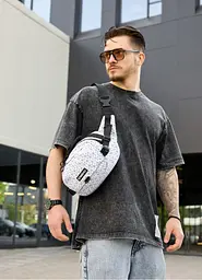 Сумка через плече бананка Sambag Flex Pro принт "Square" 30 × 17 × 15 см (85451150m)