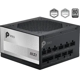 Блок живлення 1000 Вт, PRO A1000PL PCIE5, Black, модульний MSI teh0028939