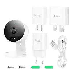 Камера відеоспостереження Hoco D7 Indoor HD White - мініатюра 5