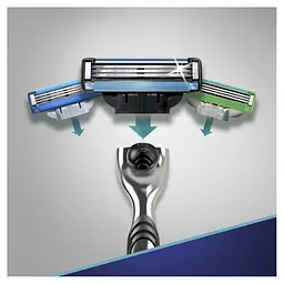 Бритва Gillette Mach 3, з 2 змінними картриджами - мініатюра 5