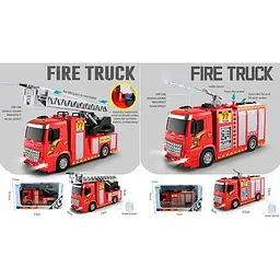 Пожежна машина HT9808-09W інерція, бризкає водою,муз,зв,світ,рухливі деталі,гумов.кол.бат.кор.