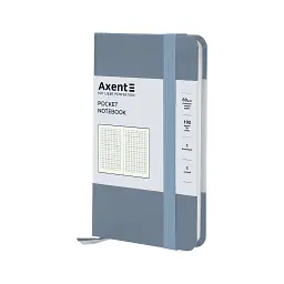 Книга записна Axent Partner 95x140 мм, 96 аркушів, клітинка, сіра (8301-62-A) - мініатюра 2