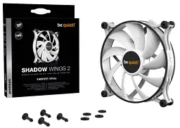 Вентилятор 140 мм, be quiet! Shadow Wings 2, White, 140х140х25 мм, до 900 об/хв, до 14.9 дБ, 4-pin (PWM), пiдшипник ковзання з гвинтовою нарізкою (BL091) - мініатюра 5