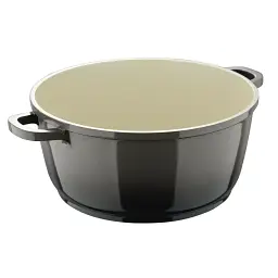 Каструля з кришкою Bergner Excalibur, сіра, 28 см, 6,5 л (BG-36102-GY) - мініатюра 2