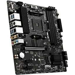 Материнська плата MSI AM4 (B550) B550M PRO-VDH WIFI, B550, 4xDDR4, Int.Video(CPU), 4xSATA3, 2xM.2, 1xPCI-E 16x 4.0, 2xPCI-E 1x 3.0, ALC892, RTL8111HN, WiFi ac, Bluetooth, 7xUSB3.2/6xUSB2.0, VGA/HDMI/DP, MicroATX - мініатюра 3