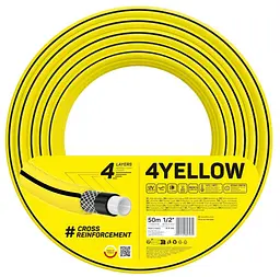 Шланг садовий 4YELLOW 1/2" 50м 4 шари до 20бар -10…+50°C Cellfast sad0001980