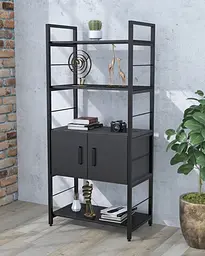 Стелаж L-155 із дверцятами Loft Design (Венге Луізіана)