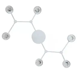 Стельовий світильник ETRON Orion 1-EDR-8475 GX53 6×15W білий - мініатюра 3