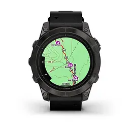 Смарт-годинник Garmin Epix Pro 2 Sapphire 47 mm Carbon G. DLC Tit. with B. Leather Band (010-02803-30)