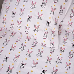 Комплект постільної білизни MirSon Бязь Kids Time 17-0529 Bunnies 160x220 см білий (2200008612634) - мініатюра 5