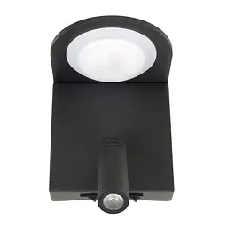 Підсвітка спрямованого світла настінна накладна LED лофт AL-532/7W + 3W BK - мініатюра 6