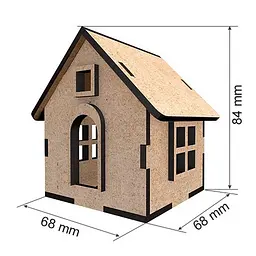 Заготовка для декорування "Будиночок 10" Fabrika Decoru FDPO-349 - мініатюра 2