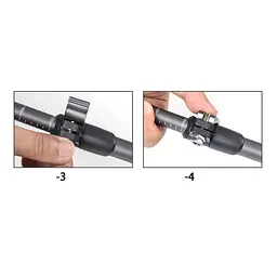 Трекінгова палиця Naturehike (NH17D017-D) 56-120см - телескопічна - сіра - мініатюра 6