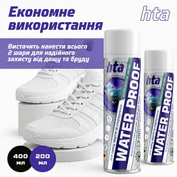 Спрей для взуття HTA Water Proof Водовідштовхувальний 200 мл (HTA1021) - мініатюра 5