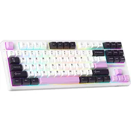 Клавіатура MageGee Light 87 USB Ivory White Switch Purple Jade (6971969728745-UA) - мініатюра 2
