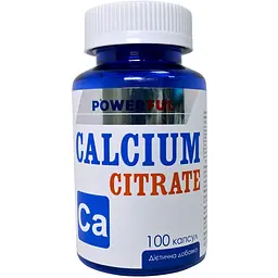 Дієтична добавка Calcium Citrate Powerful Цитрат кальцію 100 капсул