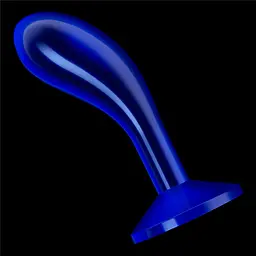 Анальна пробка Flawless Clear Anal Plug 6'' 15 см (синій) - мініатюра 2