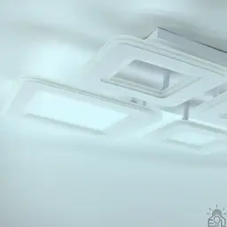 Смарт люстра керована світлодіодна OVAL RGB 110 Bт 5S 550x520x75 мм Біла ESLLSE - мініатюра 8