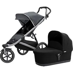 Детская коляска Thule Urban Glide 2 Dark Shadow с люлькой (TH 10101964)
