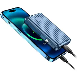 Зовнішній акумулятор WiWU Trunk Series PP03 10000mAh 22.5W Blue (6936686411516) [104335] - мініатюра 4