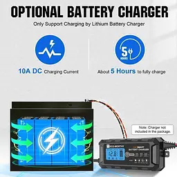 Акумулятор Eco-Worthy LiFePO4 12V (12.8V/50Ah/640Wh) (Eco-Worthy-1250) [164620] - мініатюра 6