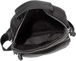 Сумка чоловіча шкіряна Tiding Bag через плече Чорна - мініатюра 6