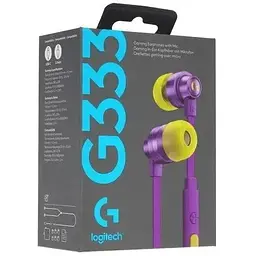 Ігрові навушники Logitech G333 Gaming Earphones фіолетові (981-000936) 981-000936 - мініатюра 2