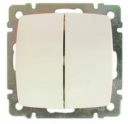 Перемикач Brille 2-клавішний суно 774608