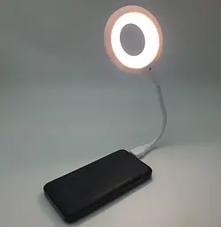 Гнучка USB LED настільна лампа з голосовим керуванням англійський підсвічування нічник 1,5Вт UKC LK-50 - мініатюра 10