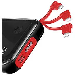 Зовнішній акумулятор Baseus Mini S Digital Display 3 A з кабелем для iPhone Lightning чорний - мініатюра 6