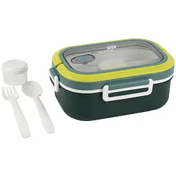 Ланчбокс Kite з розділювачем зелений 1.1 л (K25-1182-3) - мініатюра 3